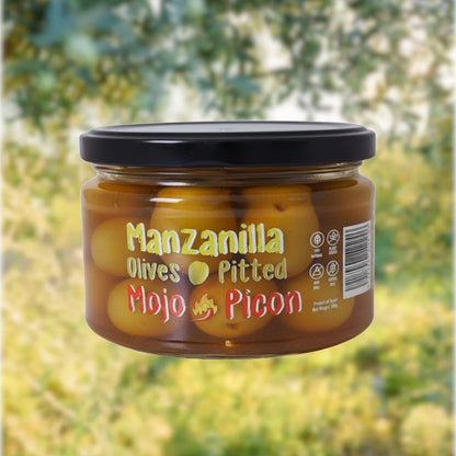 "Mojo Picon & Gazpacha" Manzanilla & Verdial Green Olives Pitted