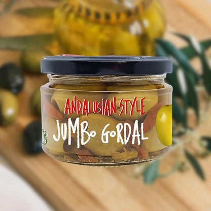 "Mediterranean Style & Andalusian Style" Pitted Jumbo Gordal Green Olives