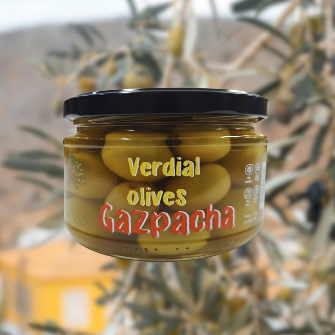 "Gazpacha & La Abuela" Verdial & Jumbo Gordal Green Olives Pitted