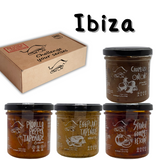 Ibiza Dips Gourmet Gift Set. 4 Delicious Flavors : Piquillo Pepper,Eggplant,Spanish Gourmet Ketchup & Asparagus Tapenade Spreads For Spanish Tapas. Vegetable Pâté Gourmet Gift Pack for Connoisseurs