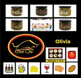 Chef Ole Olivia Gourmet Set of Spanish Olives - 4 Jars Gordal Olives, 1 Jar Caperberries, Gourmet Gift Baskets of Green Olives from Around Spain, Gourmet Olives Selection for Spanish Food Recipes